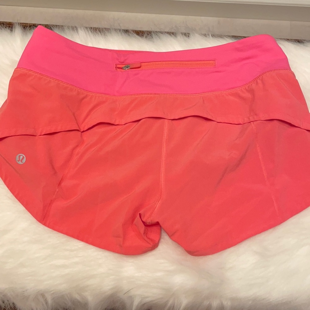 Lululemon speed up shorts size 4